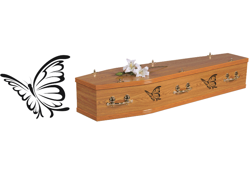 Butterfly coffin decal no6